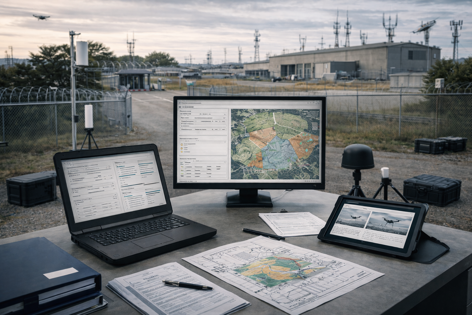 Planificación y despliegue anti-drones